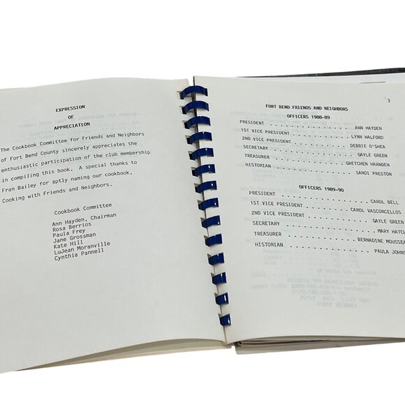 Cooking With Friends And Neighbors Spiral-Bound Cookbook - Picture 6 of 6